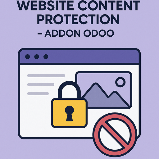 حماية محتوى الموقع الإلكتروني - إضافة Odoo